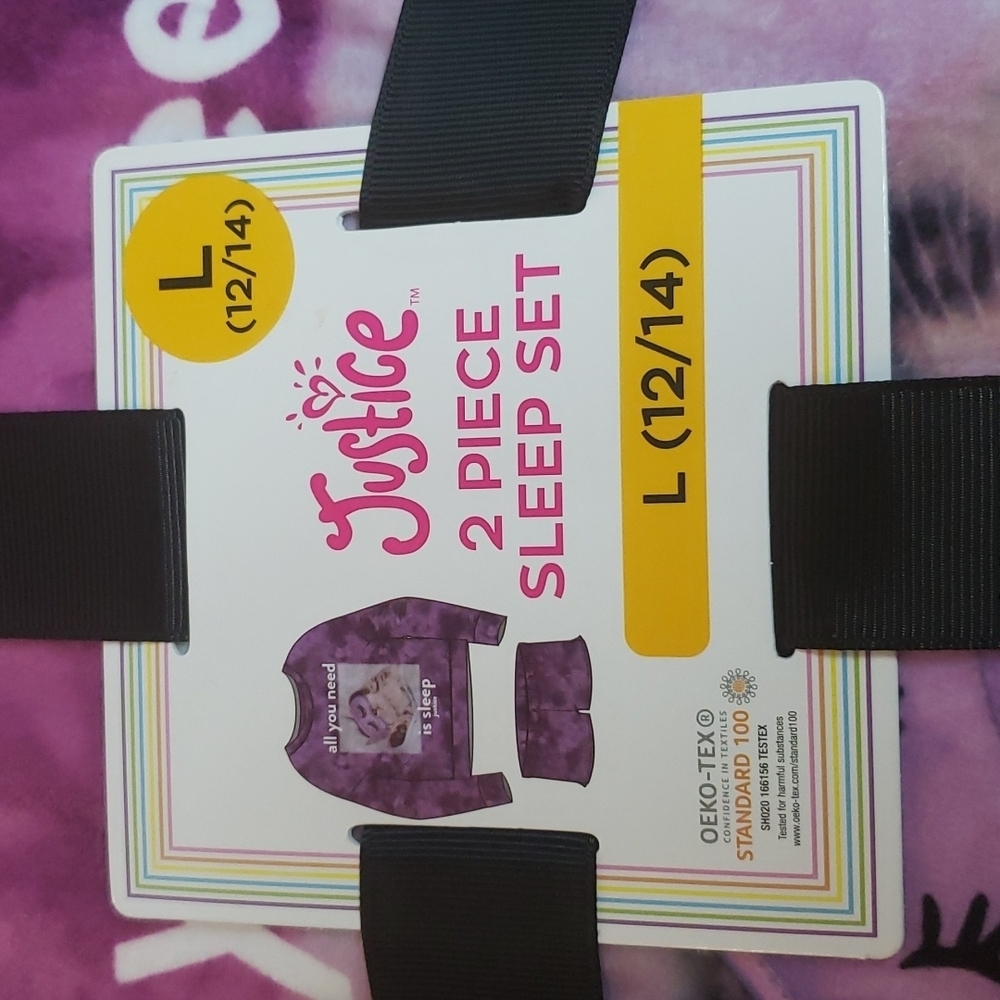 JUSTICE 2 piece Sleep Set